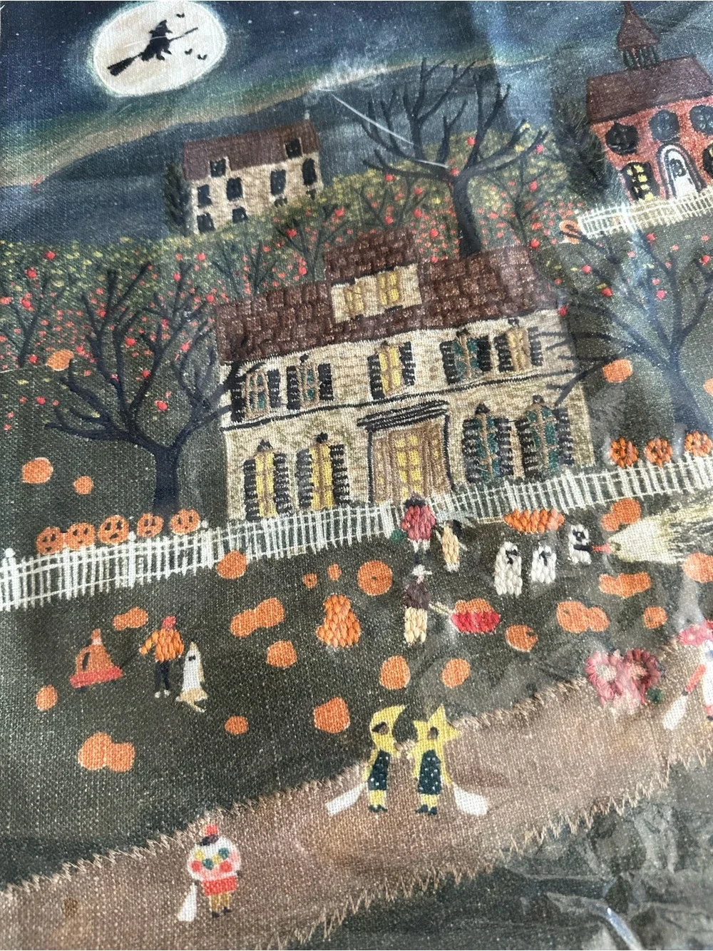 NWT West Elm x Nicole Cicak Halloween Harvest Pillow Cover 20x20 Embroidered
